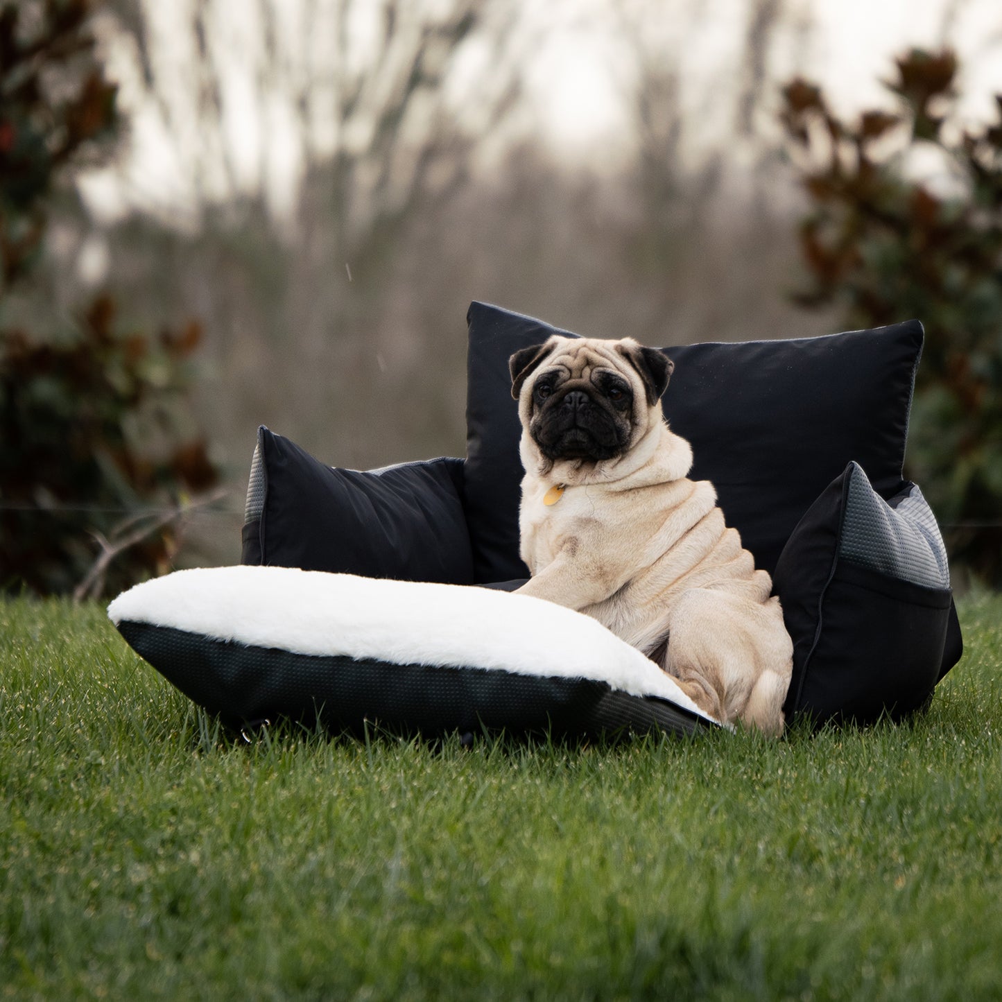 Pups For Life - The Hybrid Dog Bed - Small/Grey