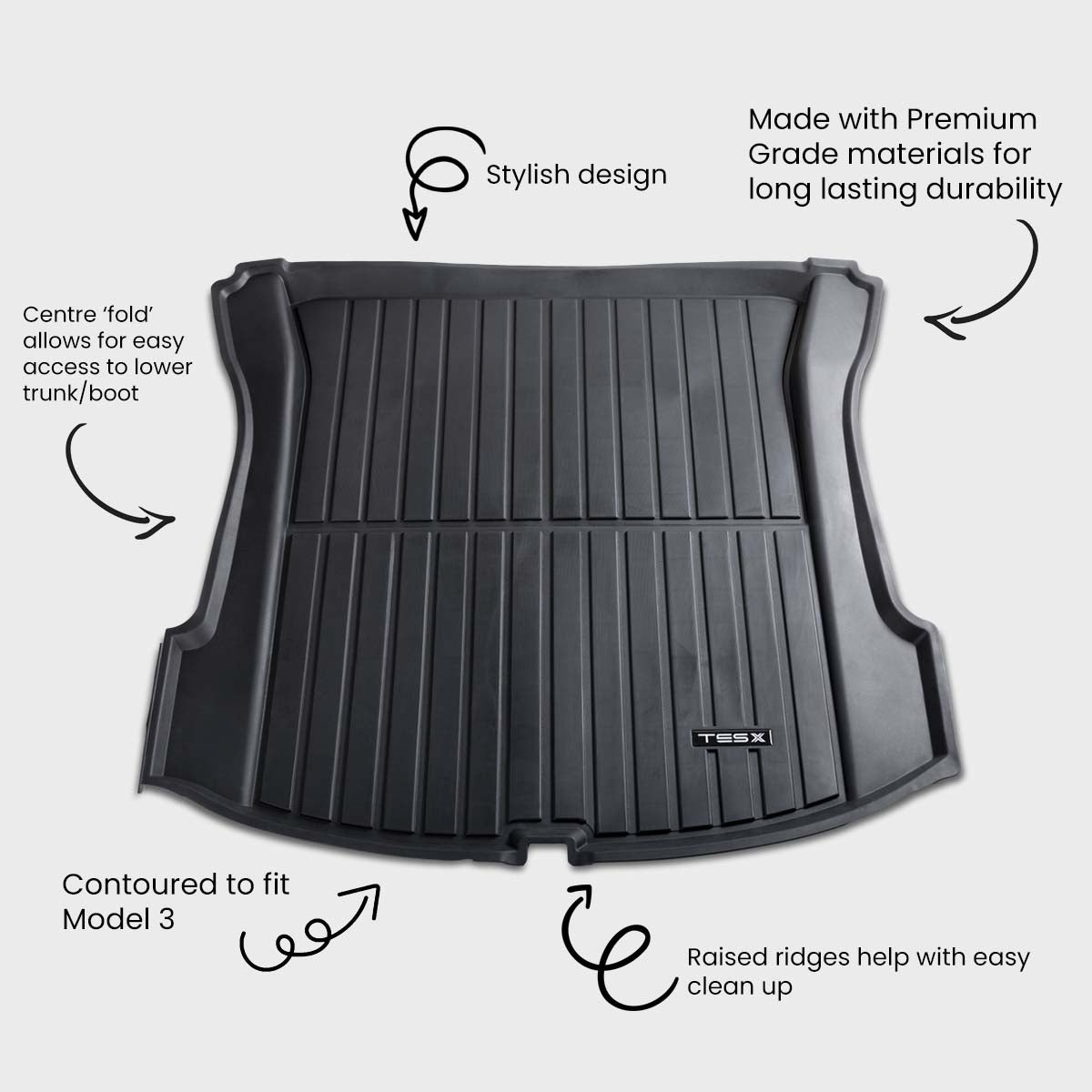 Model 3 Signature Series Rear Boot Mat